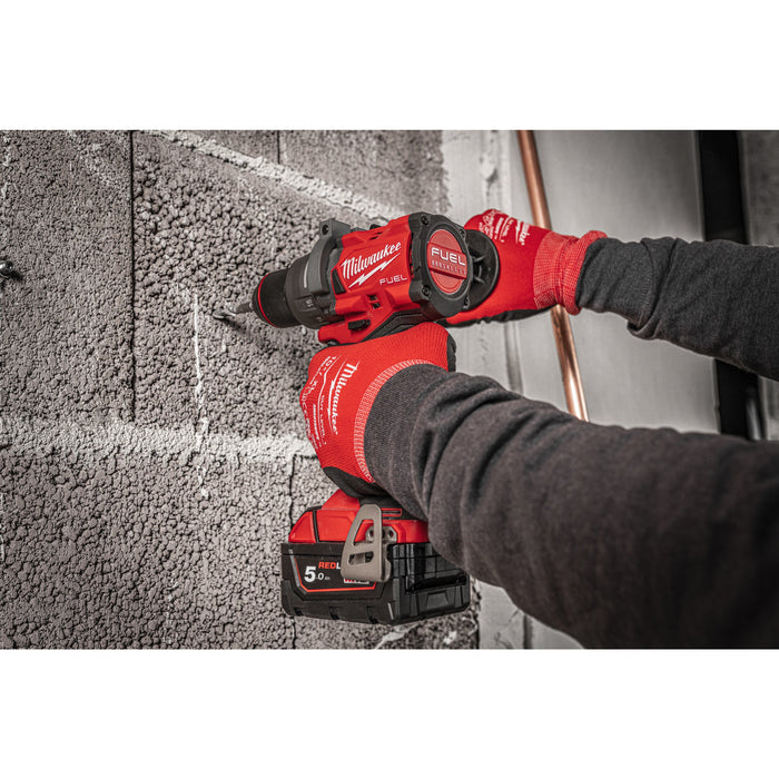 Milwaukee M18FPD3-502X 18V FUEL Brushless Percussion Drill, 2x 5.0Ah Batteries, Charger & Case - westbasedirect.com