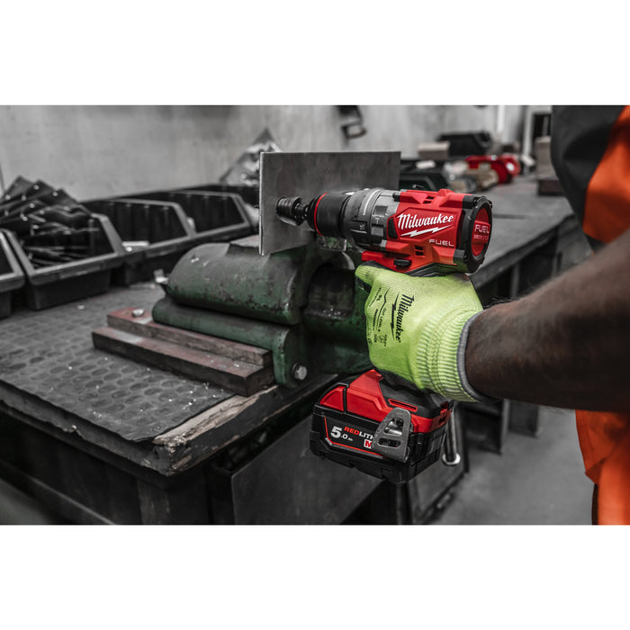 Milwaukee M18FPD3-502X 18V FUEL Brushless Percussion Drill, 2x 5.0Ah Batteries, Charger & Case - westbasedirect.com