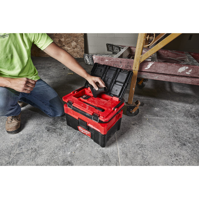 Milwaukee M18FPOVCL-0+M18B5 Kit - 18V FUEL PACKOUT Brushless Wet & Dry Vacuum + M18B5 5.0Ah Li-ion Battery