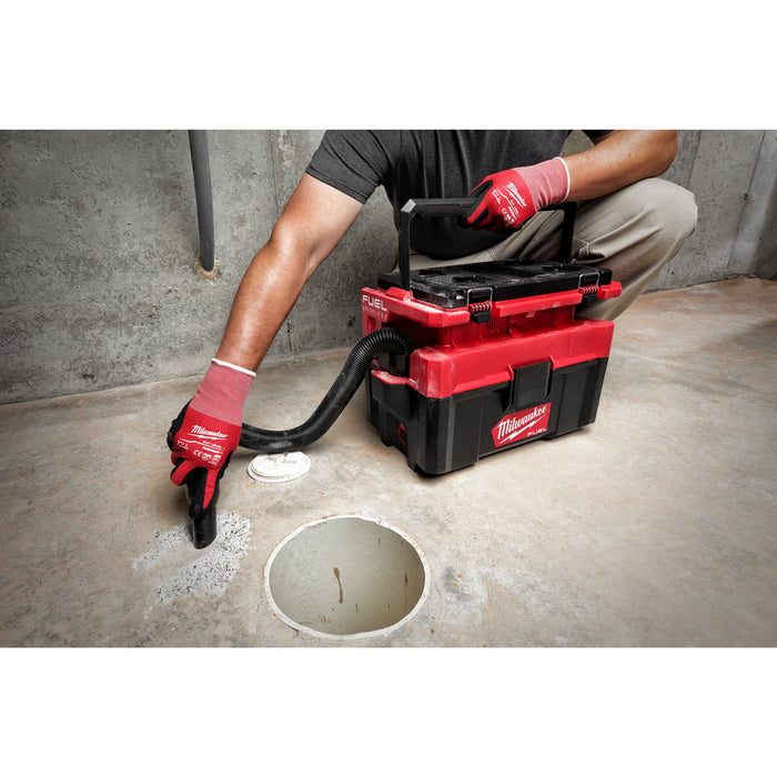 Milwaukee M18FPOVCL-0+M18B4 Kit - 18V FUEL PACKOUT Brushless Wet & Dry Vacuum + M18B4 4.0Ah Li-ion Battery