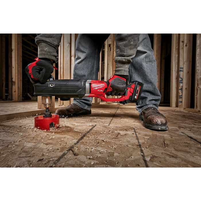 Milwaukee M18FRAD2-0 18V FUEL Super Hawg Brushless Right Angle Drill Driver - Bare Unit