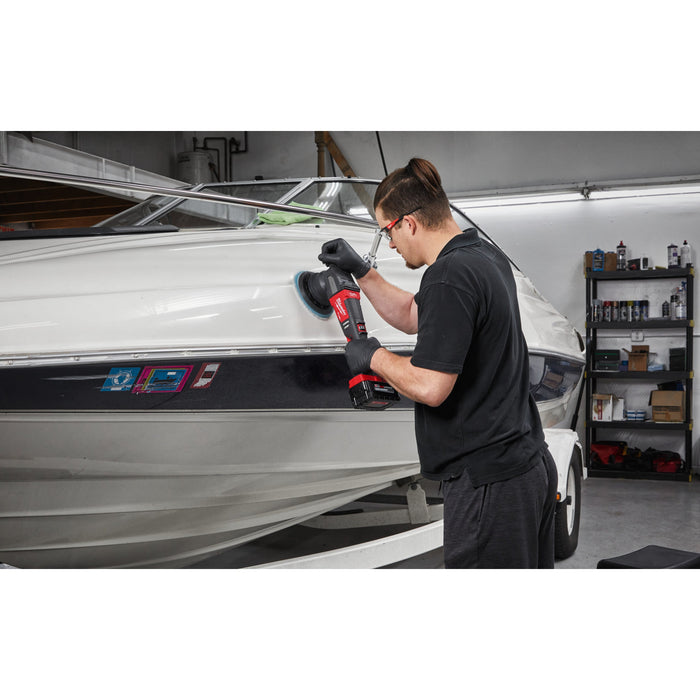Milwaukee M18FROP15-502X 18V FUEL Random Orbital Polisher with 15mm Stroke, 2x 5.0Ah Batteries, Charger & Case