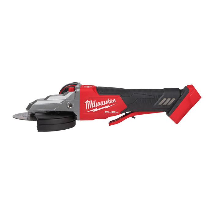 Milwaukee M18FSAGF125XPDB-0X 18V FUEL Cordless 125mm Braking Flathead Small Angle Grinder with Case - Bare Unit - westbasedirect.com