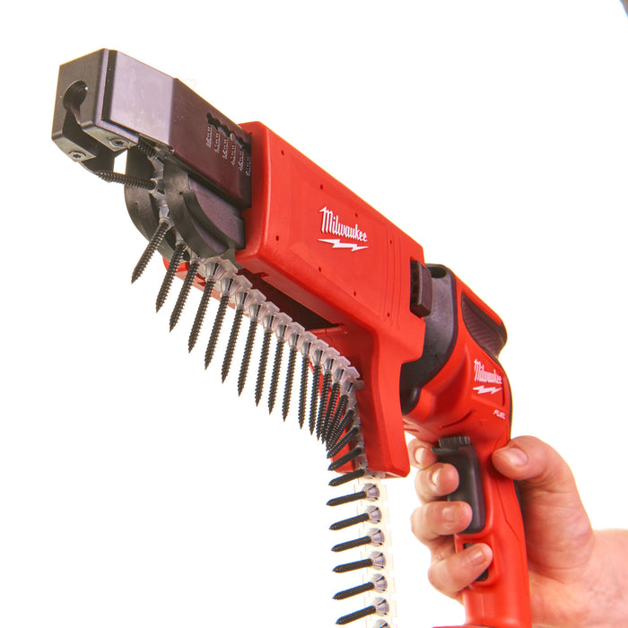 Milwaukee M18FSGC-202X 18V FUEL Brushless Drywall Screwgun with Collated Attachment, 2x 2.0Ah Batteries, Charger & Case