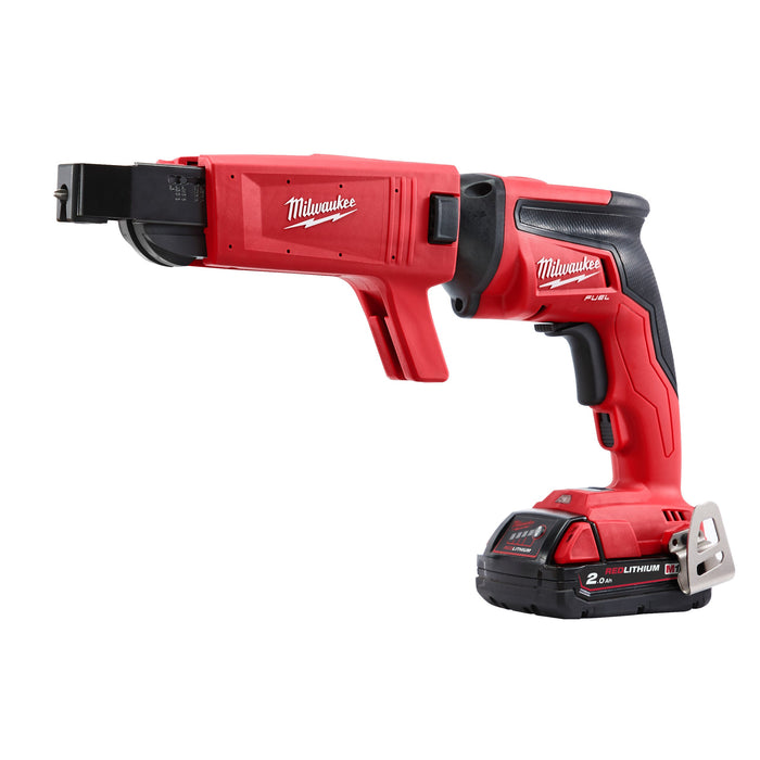 Milwaukee M18FSGC-202X 18V FUEL Brushless Drywall Screwgun with Collated Attachment, 2x 2.0Ah Batteries, Charger & Case