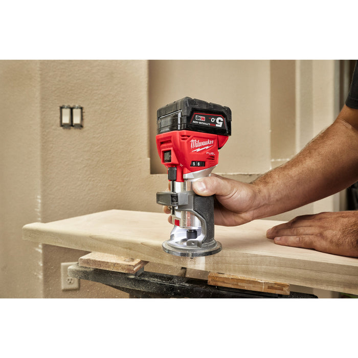Milwaukee M18FTR-0X 18V FUEL Trim Router - Bare Unit - westbasedirect.com
