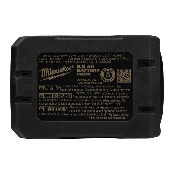 Milwaukee M18HB5 18V HIGH OUTPUT 5.0Ah Li-Ion Battery