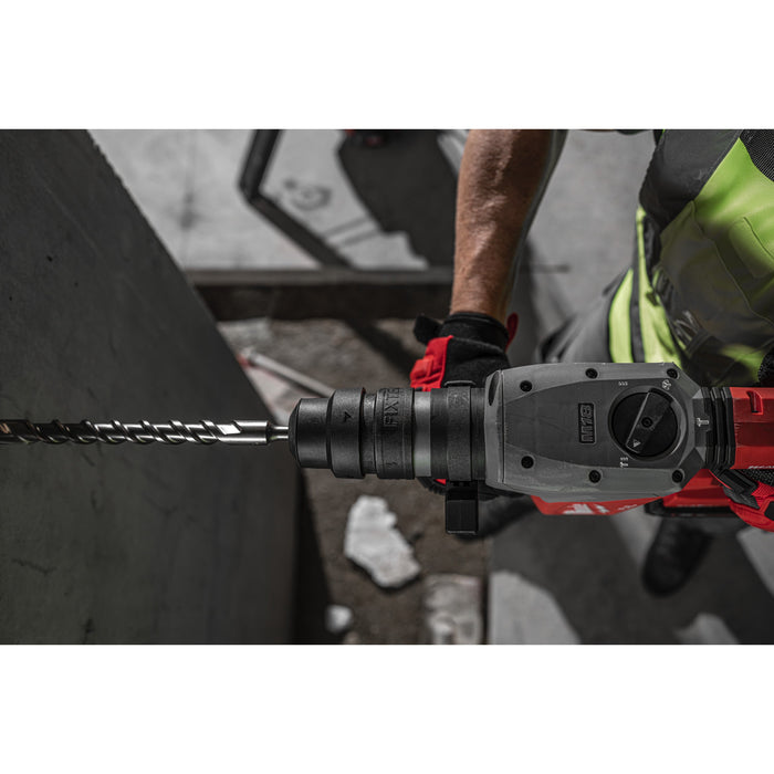 Milwaukee M18ONEFHPX-552X 18V FUEL ONE-KEY 32mm SDS+ Hammer Drill with FIXTEC Chuck, 2x 5.5Ah Batteries, Charger & Case - westbasedirect.com