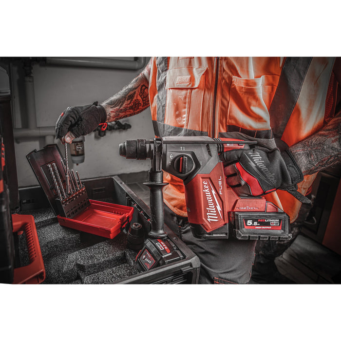Milwaukee M18ONEFHX-0X 18V FUEL ONE-KEY Brushless SDS+ Hammer Drill with Case - Bare Unit - westbasedirect.com