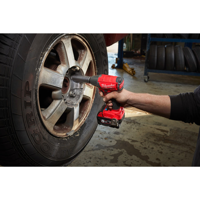 Milwaukee M18ONEIWF12-0+M18B5 Kit - 18V FUEL ONE-KEY Brushless 1/2'' Impact Wrench (Friction Ring) + M18B5 5.0Ah Li-ion Battery