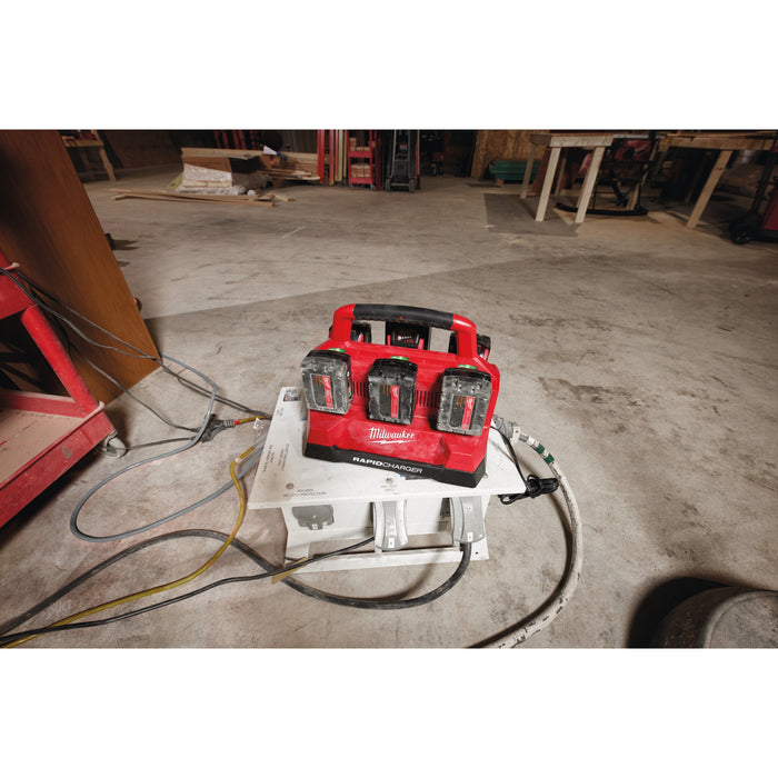 Milwaukee M18PC6 6-Bay 18V PACKOUT Compatible Charger 240V