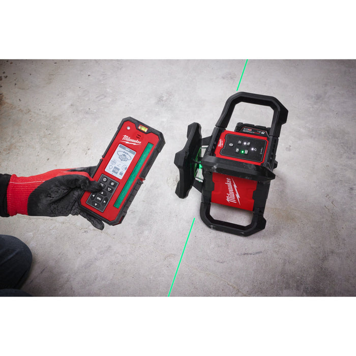 Milwaukee M18RLOHVG300-501C 18V ONE-KEY Green Horizontal/Vertical Rotary Laser, 1x 5.0Ah Battery, Charger & Case