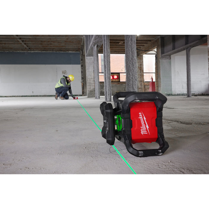 Milwaukee M18RLOHVG300-501C 18V ONE-KEY Green Horizontal/Vertical Rotary Laser, 1x 5.0Ah Battery, Charger & Case