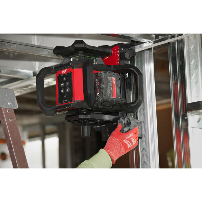Milwaukee M18RLOHVG300-501C 18V ONE-KEY Green Horizontal/Vertical Rotary Laser, 1x 5.0Ah Battery, Charger & Case