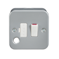 Knightsbridge M6300F Metal Clad 13A Switched Fused Spur Unit + Flex Outlet