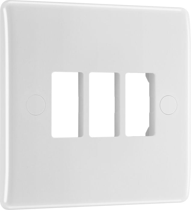 BG GridLite M83 White Moulded 3G Grid Front Plate