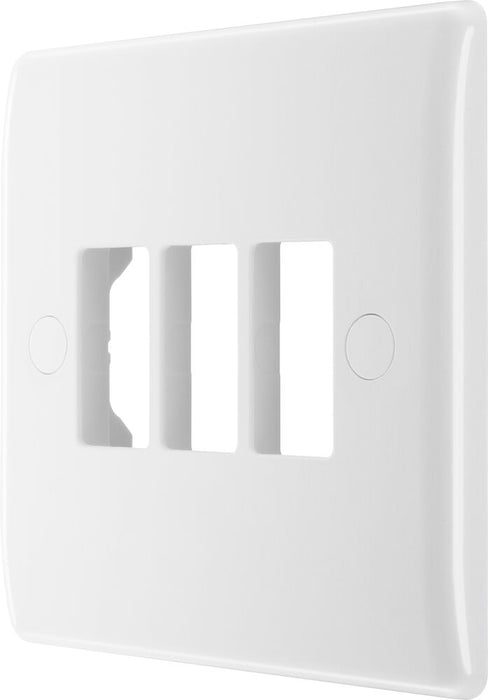 BG GridLite M83 White Moulded 3G Grid Front Plate