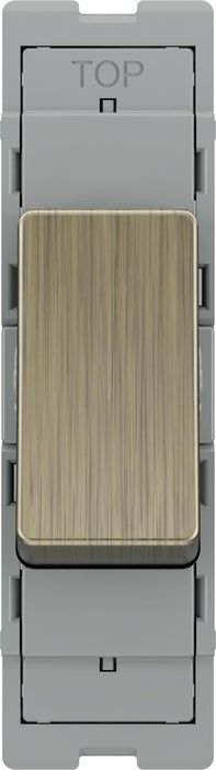 BG GridLite MAB142 20A 2-Way Retractive Switch Module - Antique Brass