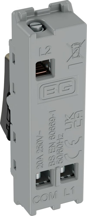BG GridLite MAB142 20A 2-Way Retractive Switch Module - Antique Brass