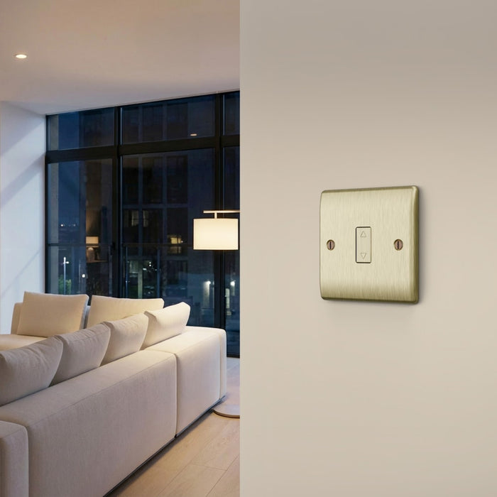 BG GridLite MABTDM 100W Master Touch LED Dimmer Module - Antique Brass