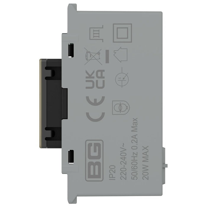 BG GridLite MABUSBC20B 20W USB-C Module - Antique Brass
