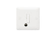 MK Base MB1031WHI White Moulded 1G 13A Unswitched Fused Spur Unit + Flex - westbasedirect.com