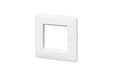 MK Base MB182WHI White Moulded 2G Euro Modular Front Plate - westbasedirect.com