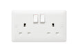 MK Base MB2747WHI White Moulded 13A 2G SP Switched Socket - westbasedirect.com