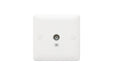 MK Base MB3522WHI White Moulded 1G Single TV Socket Outlet (Isolated) - westbasedirect.com