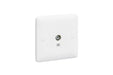 MK Base MB3522WHI White Moulded 1G Single TV Socket Outlet (Isolated) - westbasedirect.com