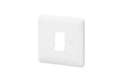 MK Base MB3631WHI White Moulded 1G Grid Front Plate - westbasedirect.com