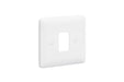 MK Base MB3631WHI White Moulded 1G Grid Front Plate - westbasedirect.com