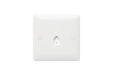 MK Base MB417WHI White Moulded 1G Single RJ11 Telephone Socket - westbasedirect.com