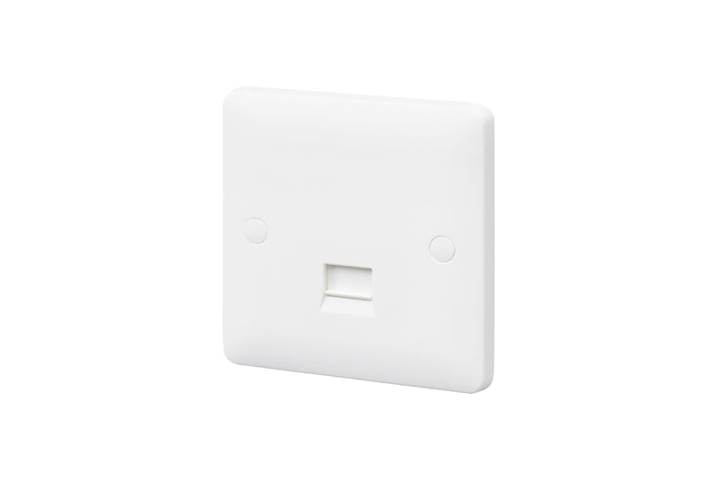 MK Base MB427WHI White Moulded 1G Secondary BT Telephone Socket - westbasedirect.com