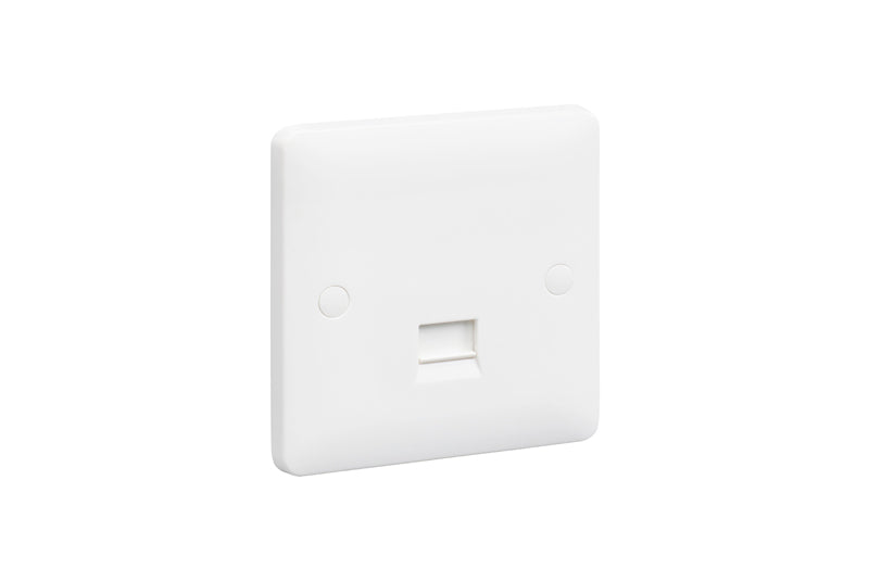 MK Base MB427WHI White Moulded 1G Secondary BT Telephone Socket - westbasedirect.com