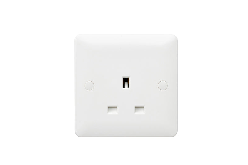 MK Base MB780WHI White Moulded 13A 1G Unswitched Socket - westbasedirect.com