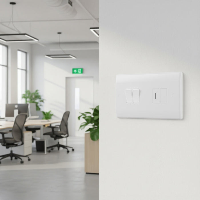 BG GridLite MBLNK Blank Module - White