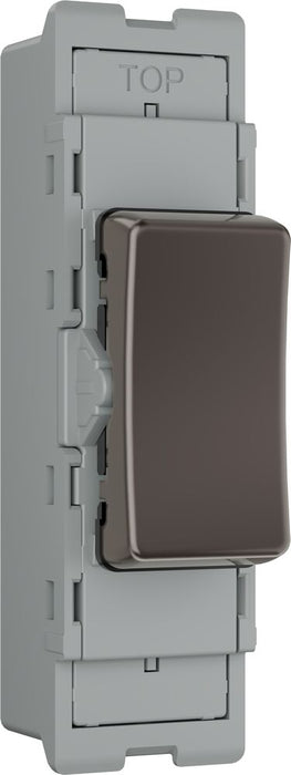 BG GridLite MBN12C 20A SP 2-Way (Centre Off) Switch Module - Black Nickel
