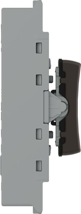 BG GridLite MBN12C 20A SP 2-Way (Centre Off) Switch Module - Black Nickel