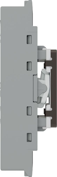 BG GridLite MBN12EL 20A 16AX SP 2-Way Key Switch Module "EMG LTG TEST" - Black Nickel