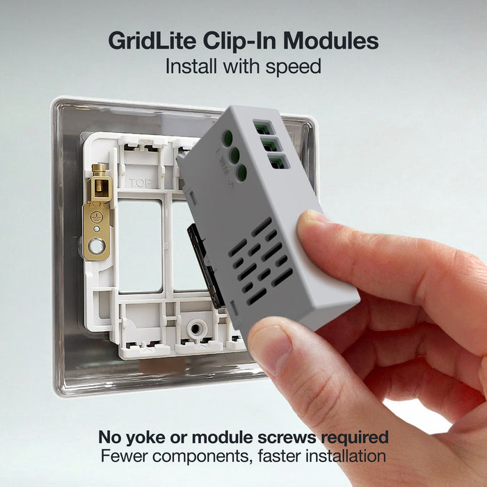 BG GridLite MBNTDS 100W Secondary Touch LED Dimmer Module - Black Nickel