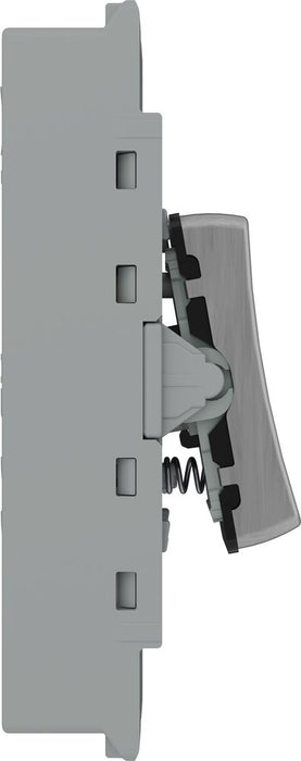 BG GridLite MBS142 20A 2-Way Retractive Switch Module - Brushed Steel