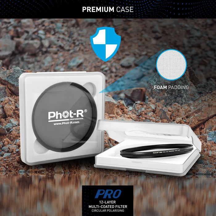 Phot-R 72mm Slim Circular Polarizing Filter - westbasedirect.com