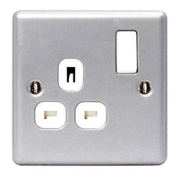 BG MC521 Metal Clad 13A 1G DP Switched Socket