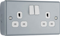 BG MC522 Metal Clad 13A 2G DP Switched Socket