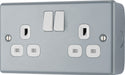 BG MC522 Metal Clad 13A 2G DP Switched Socket - westbasedirect.com