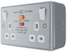 BG MC522ARCD Metal Clad 13A 2G SP Type A RCD Protection Switched Socket - westbasedirect.com