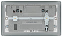 BG MC522UAC22 Metal Clad 13A Double Switched Power Socket + USB A+C (22W) - westbasedirect.com