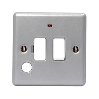 BG MC551F Metal Clad 13A Switched Fused Spur Unit +Neon+Flex Outlet