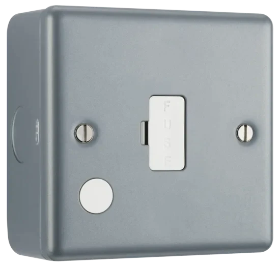 BG MC552F Metal Clad 13A Fused Spur Unit + Flex Outlet - westbasedirect.com